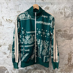 Palm Angels Green Paisley Track Jacket Sz L