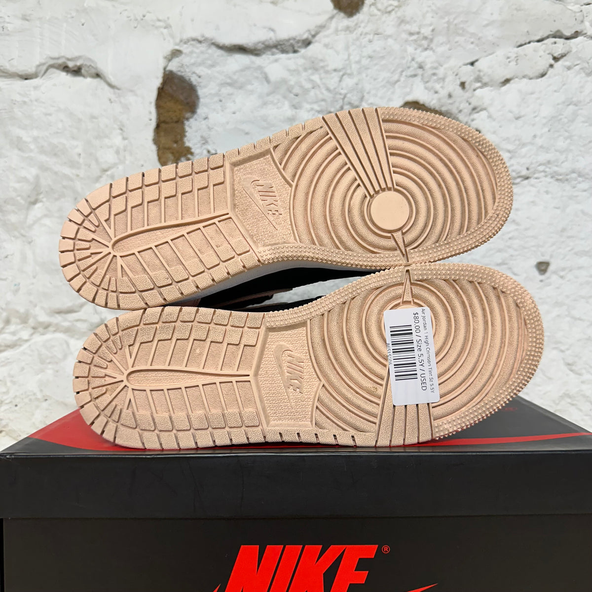 Air Jordan 1 High Crimson Tint Sz 5.5Y