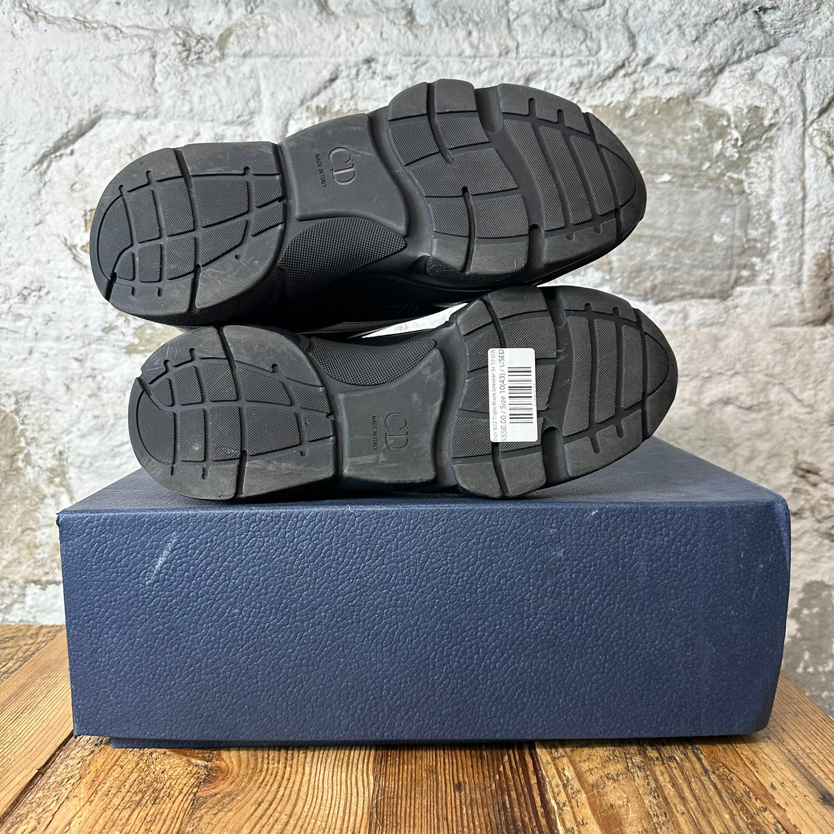 Dior B22 Triple Black Sneaker Sz 10 (43)