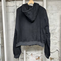 Vale Green Garden Zip Up Black Hoodie Sz L
