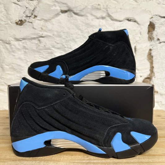 Air Jordan 14 Black University Blue Sz 10 DS