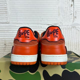 Bape Sk8sta Orange Sneaker Sz 13