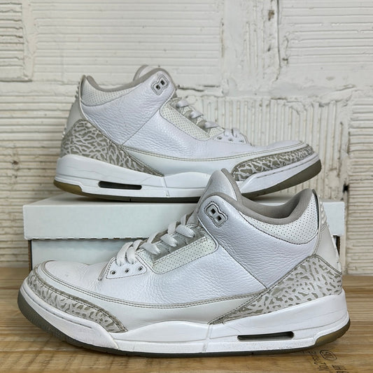 Air Jordan 3 Triple White Sz 14
