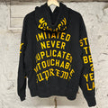 Supreme World Famous Black Yellow Hoodie Sz M