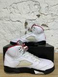 Air Jordan 5 Fire Red Silver Tongue (2020) Sz 10.5