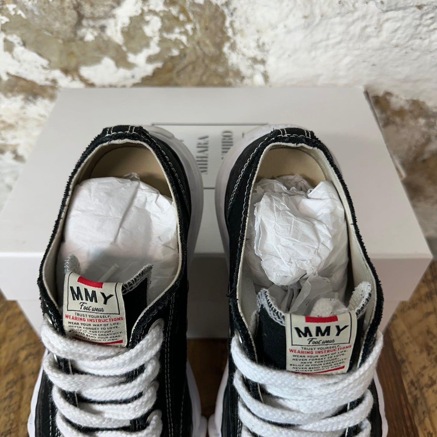 Maison Mihara Black White Peterson Sneaker Sz 10 (43)