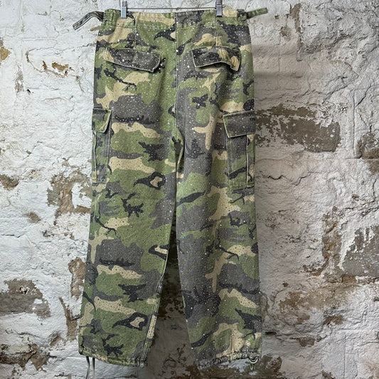 Vale Camo Rhinestone Cargo Pants Sz 30