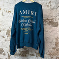 Amiri Autumn Winter Collection Crewneck Teal Blue Sz M