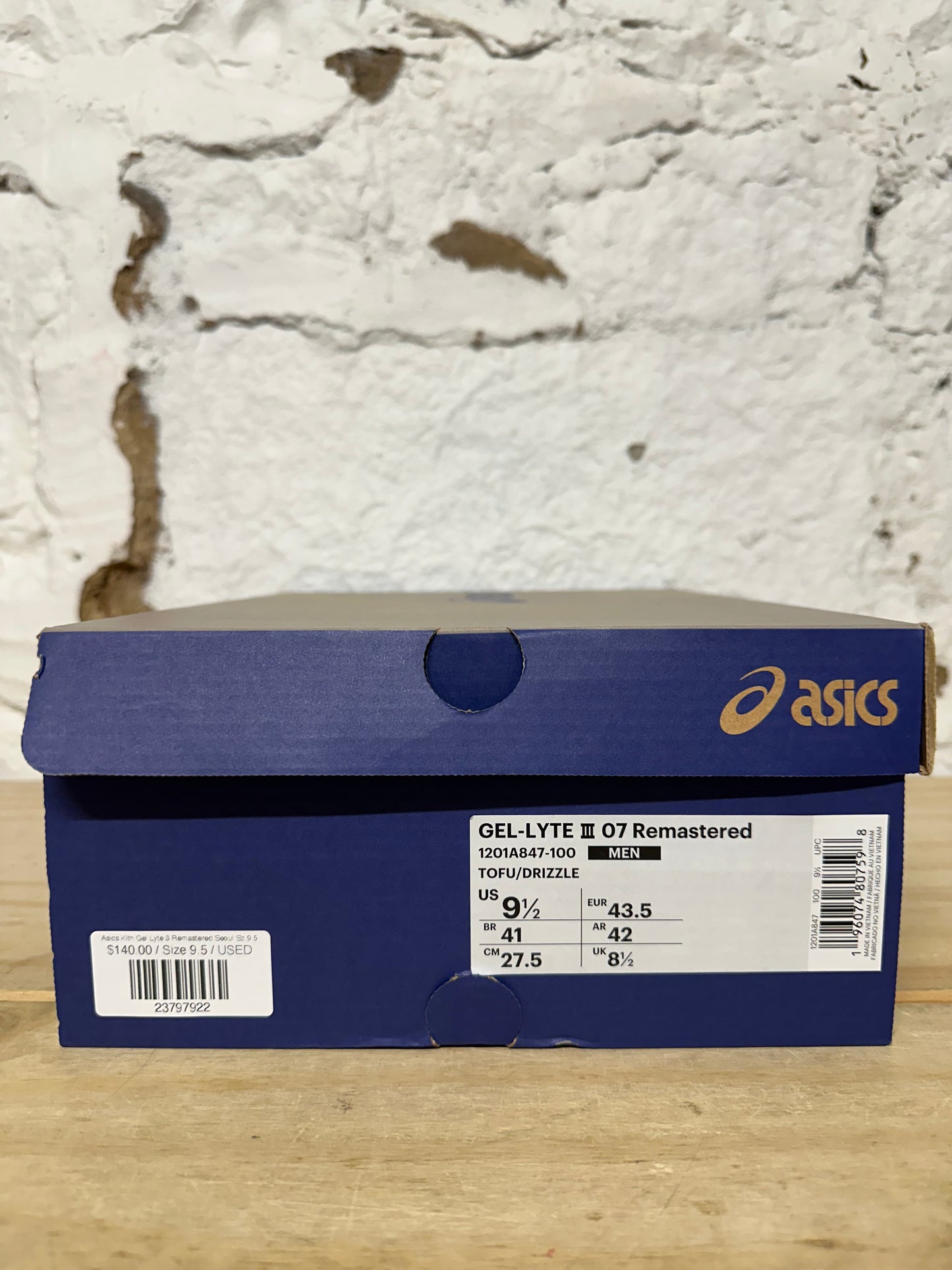 Asics Gel Lyte 3 Remastered Kith Seoul Sz 9.5