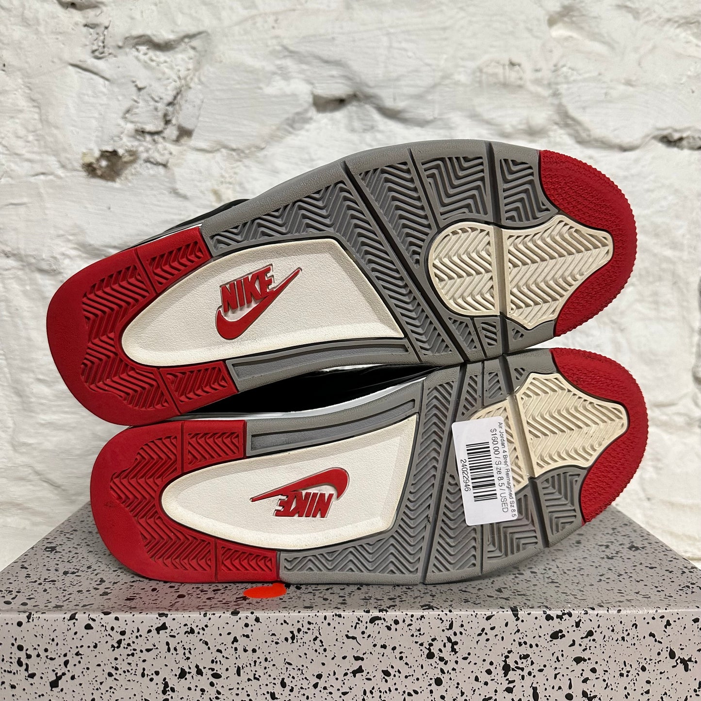 Air Jordan 4 Bred Reimagined Sz 8.5