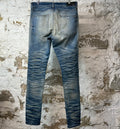 Amiri Plain Blue Honeycomb Denim Jeans Sz 33