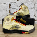 Air Jordan 5 Off-White Sail Sz 12.5