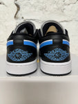 Air Jordan 1 Low Black University Blue Sz 10 (11.5W) DS