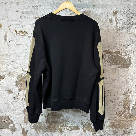 Amiri Cream Bone Crewneck Black Sz M