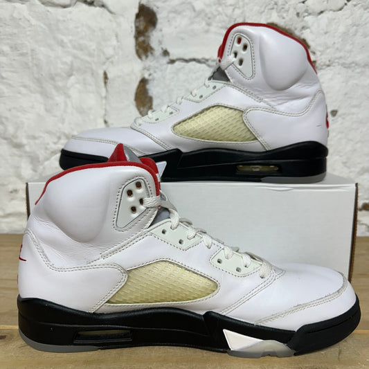 Air Jordan 5 Fire Red Silver Tongue (2020) Sz 10.5