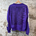 Louis Vuitton Virgil Studio Intarsia Knit Crewneck Purple Sz M