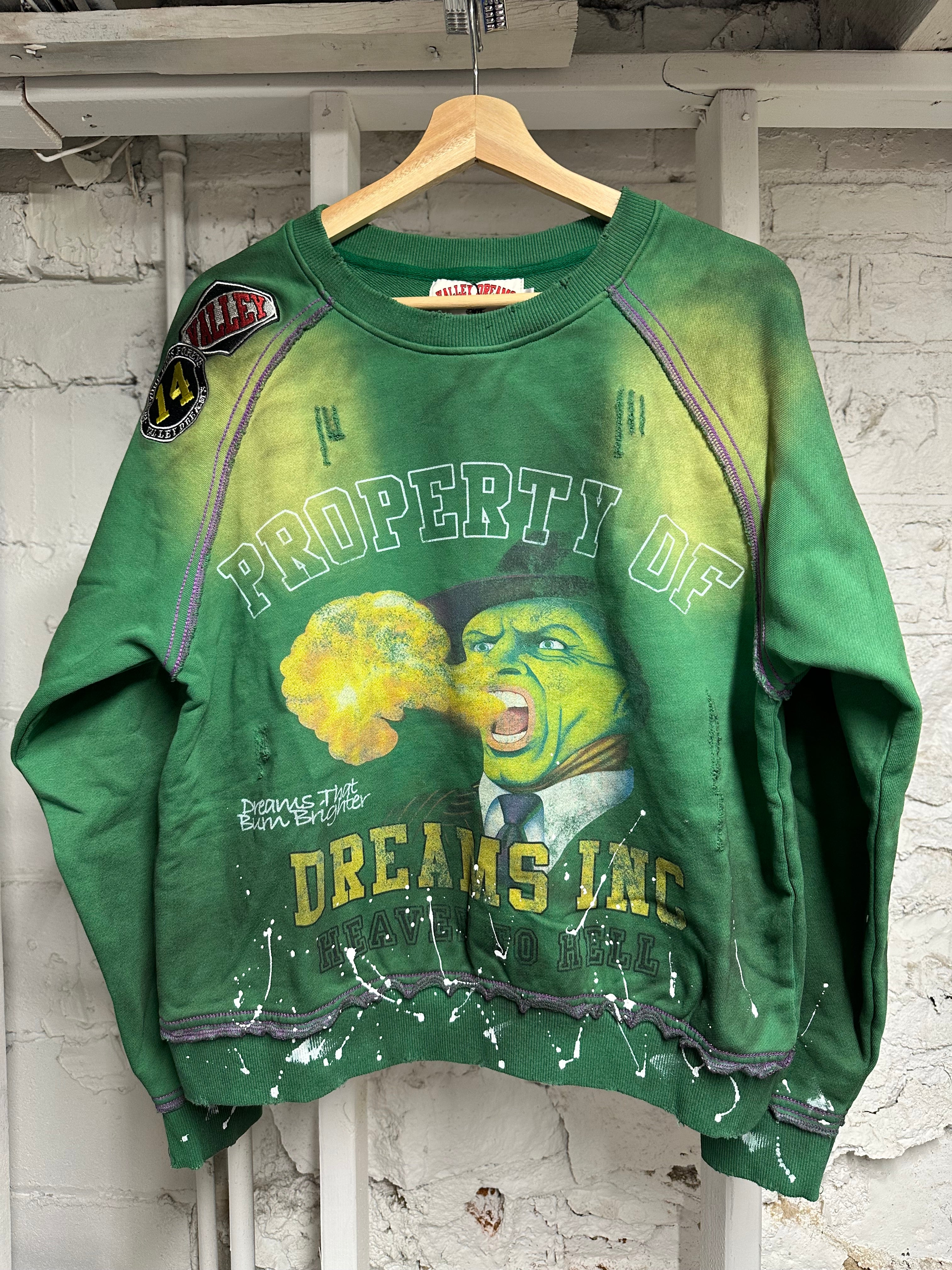 Vale Hot Breathe Green Crewneck Sz S DS