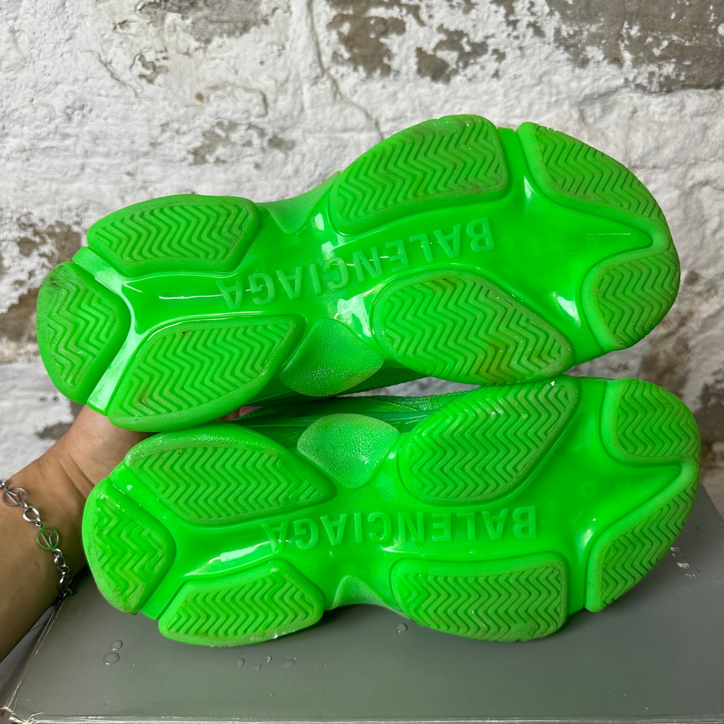 Balenciaga Triple S Neon Green Sz 6.5 (39)
