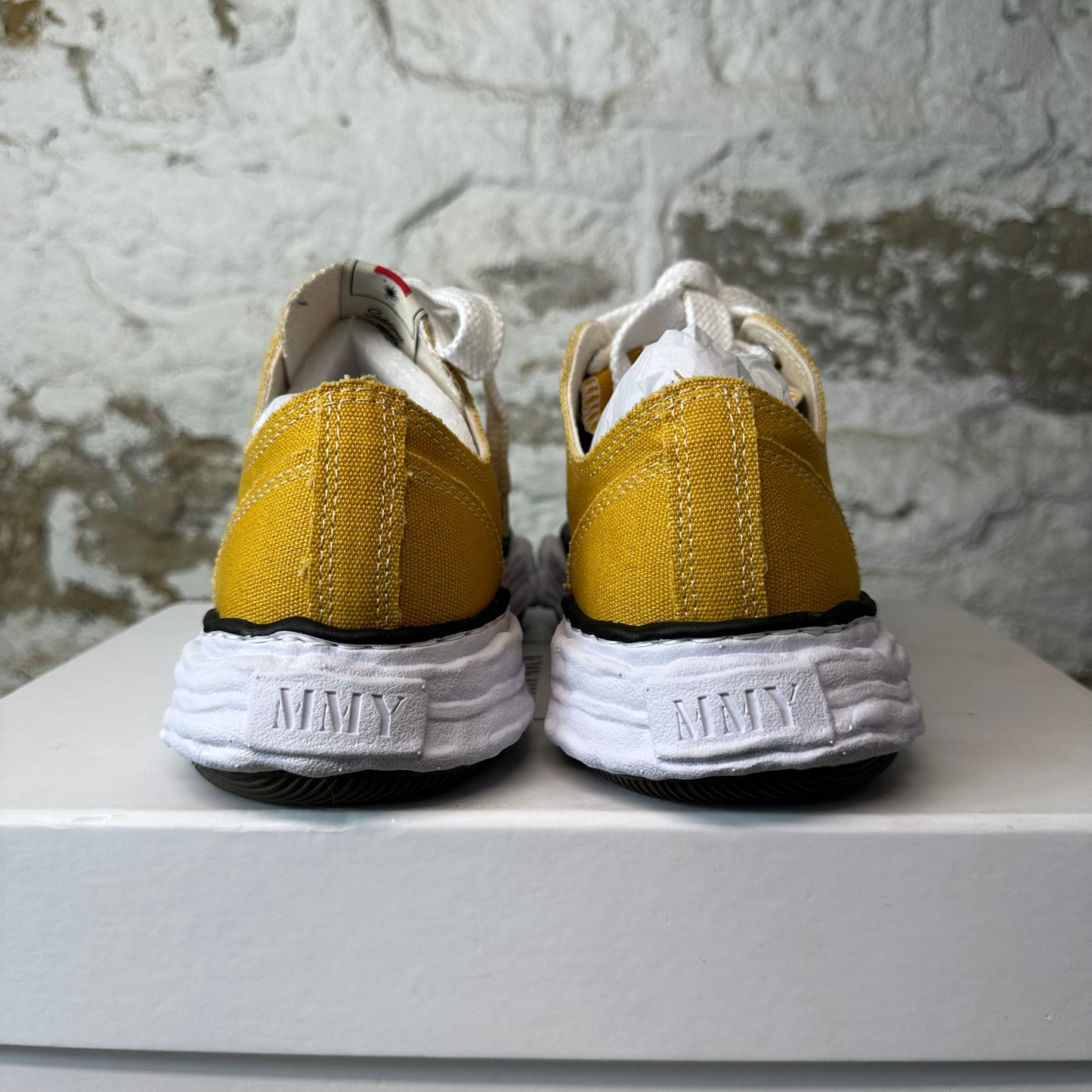 Maison Mihara Peterson 23 Yellow White Sneaker Sz 7 (40) DS