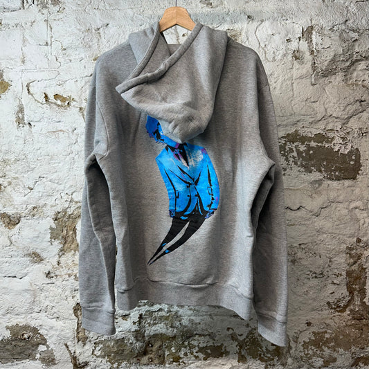 Louis Vuitton Working Man Grafitti Hoodie Gray Sz XL