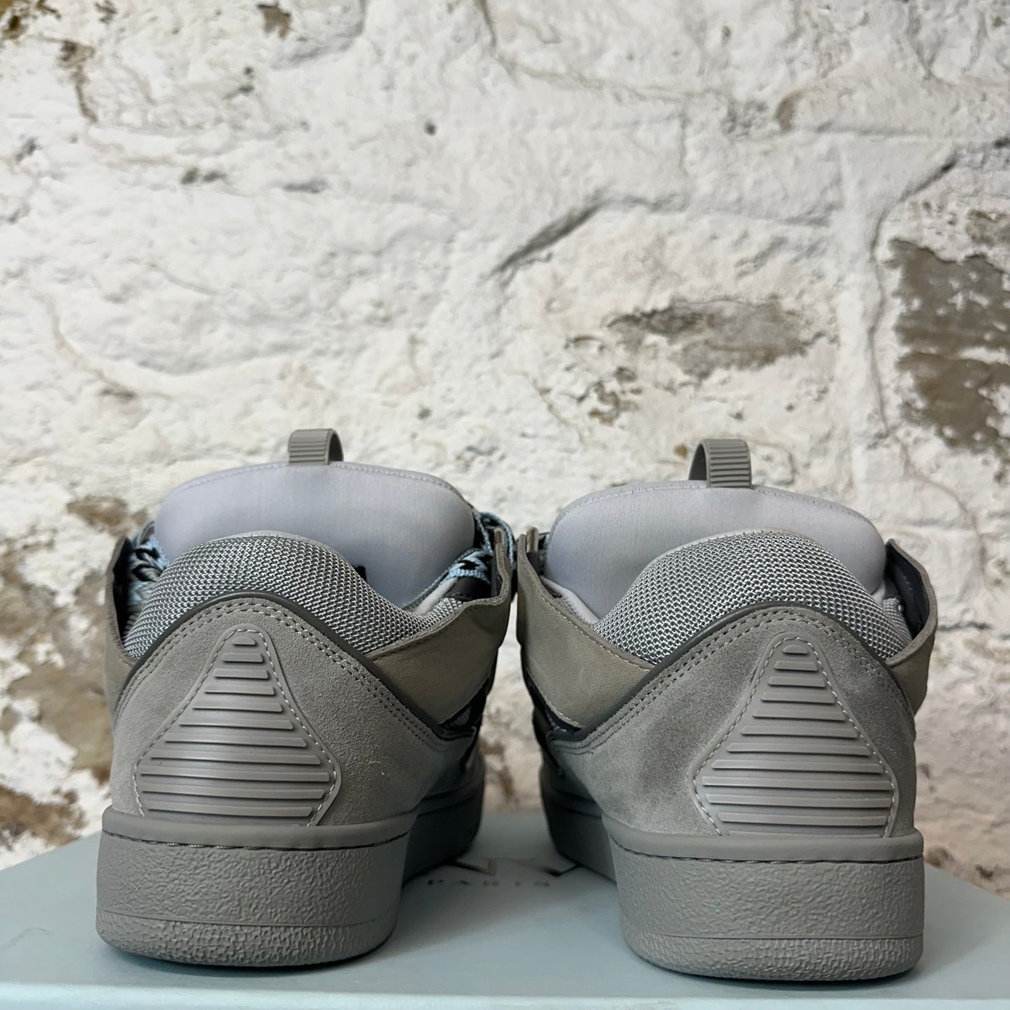 Lanvin Curb Blue Lace Grey Sneaker