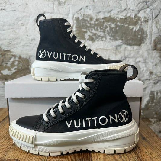Louis Vuitton High Black White Squad Sneaker Sz 6 (38)