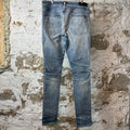 Amiri MX2 Yellow Brown Patch Blue Denim Jeans Sz 36