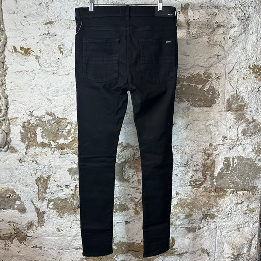 Amiri MX1 Multicolor Paisley Black Denim Jeans Sz 33