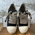 Rick Owens Jumbo Lace Black Canvas Milk Sneaker Sz 9 (42)