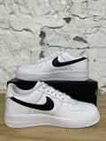 Nike Air Force 1 Low Supreme White Black Sz 9.5 DS