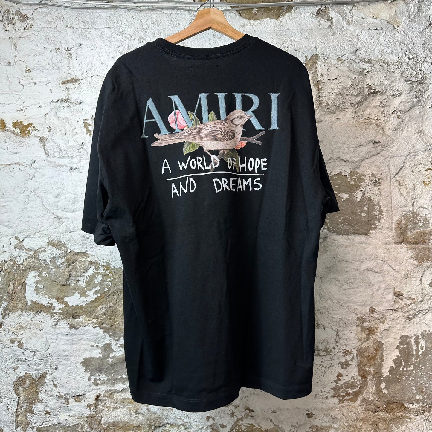 Amiri Bird Nest Black T-Shirt Sz L