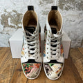 Christian Louboutin High Patent Print White Sneaker Sz 9.5 (42.5)