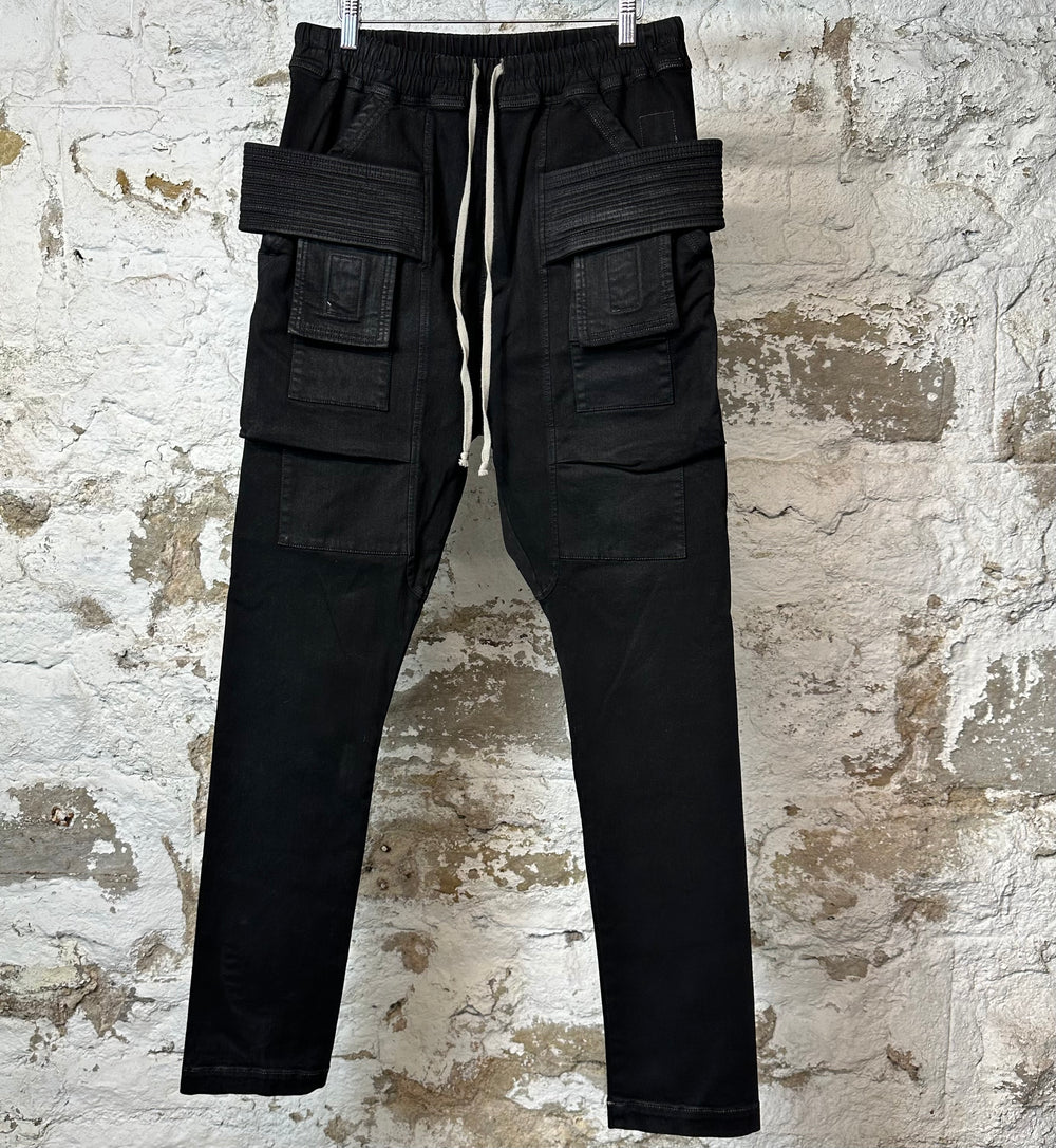 Rick Owens Creatch Black Wax Pants Sz M