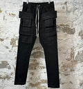 Rick Owens Creatch Black Wax Pants Sz M