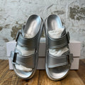 Alexander McQueen Silver Hybrid Slide Sz 7 (40) DS