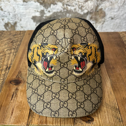 Gucci GG Monogram Tiger Hat Sz L