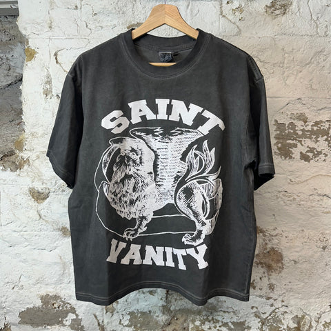 Saint Vanity White Griffin Gray T-shirt Sz S