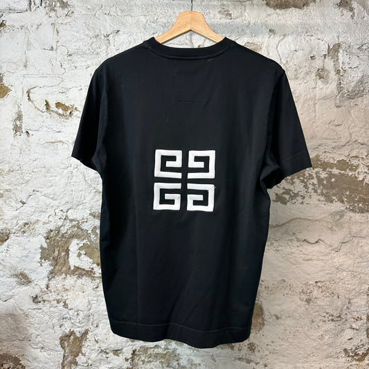 Givenchy White Spellout Black T-shirt Sz M