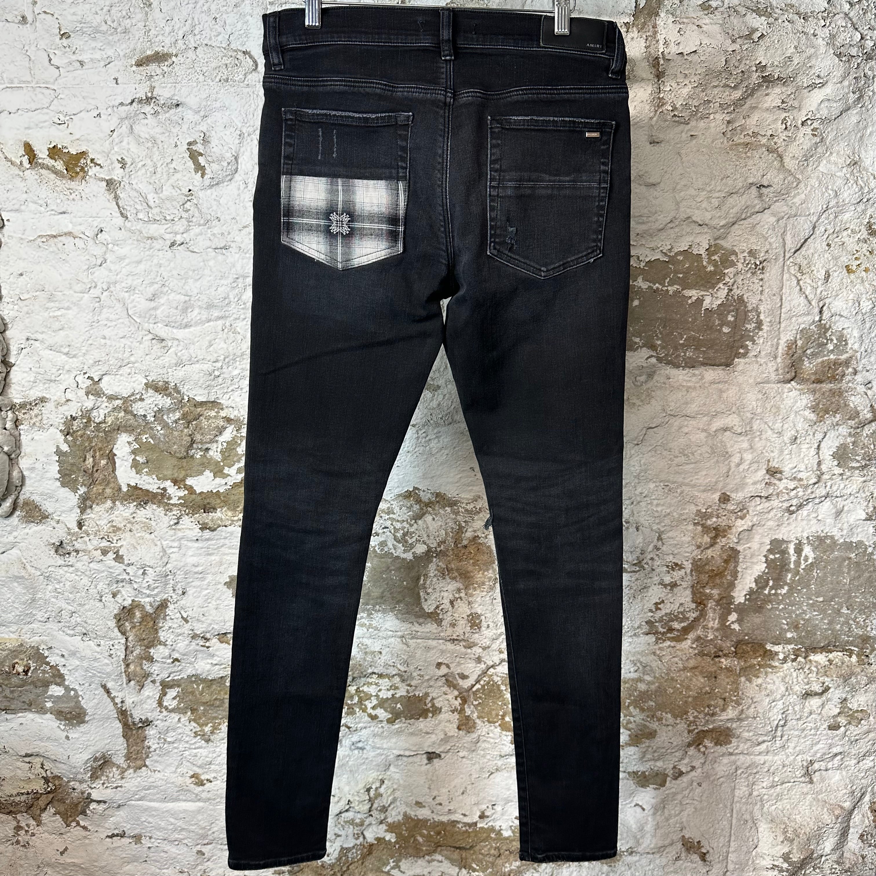 AMIRI スキニーデニム　32 AMIRI アミリ PXMD002 Stack Jean スキニー ボタンフライ デニムパンツ