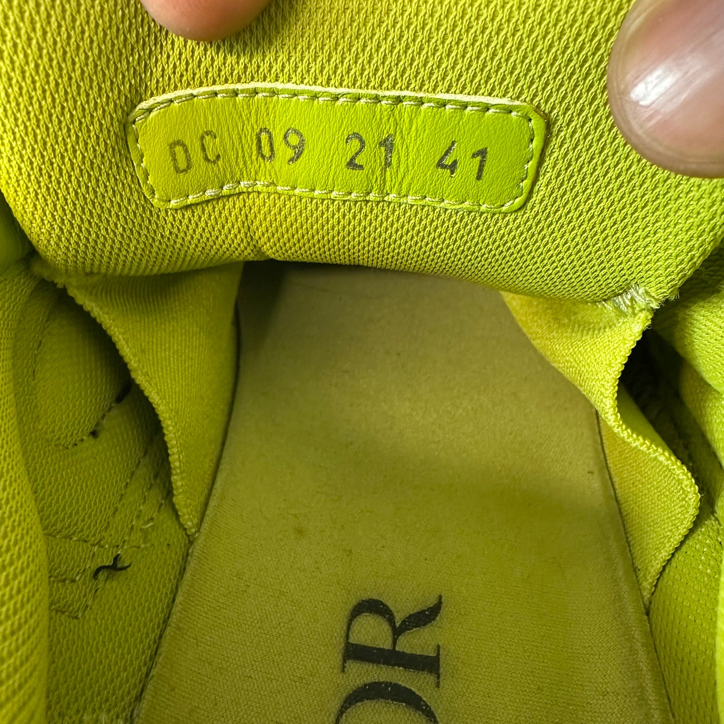 Dior B30 Lime Green White Sneaker Sz 8 (41) No Box