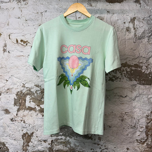 Casablanca Ping Pong T-shirt Green Sz S