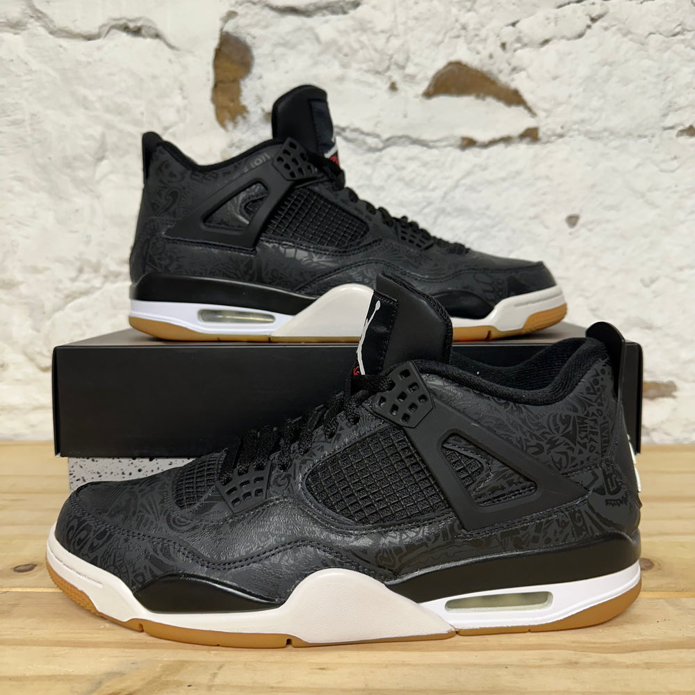 Air Jordan 4 Laser Black Gum Sz 10.5