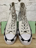 Converse Off White Diagonal Sz 8.5