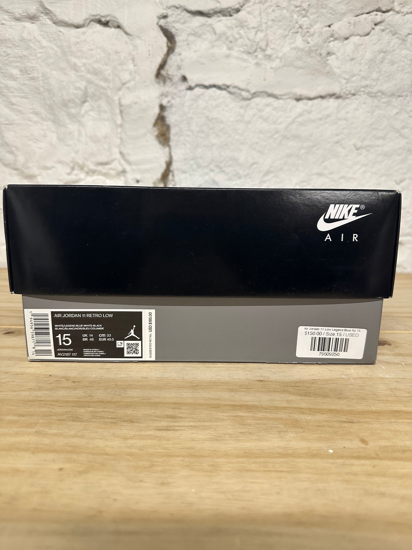 Air Jordan 11 Low Legend Blue Sz 15
