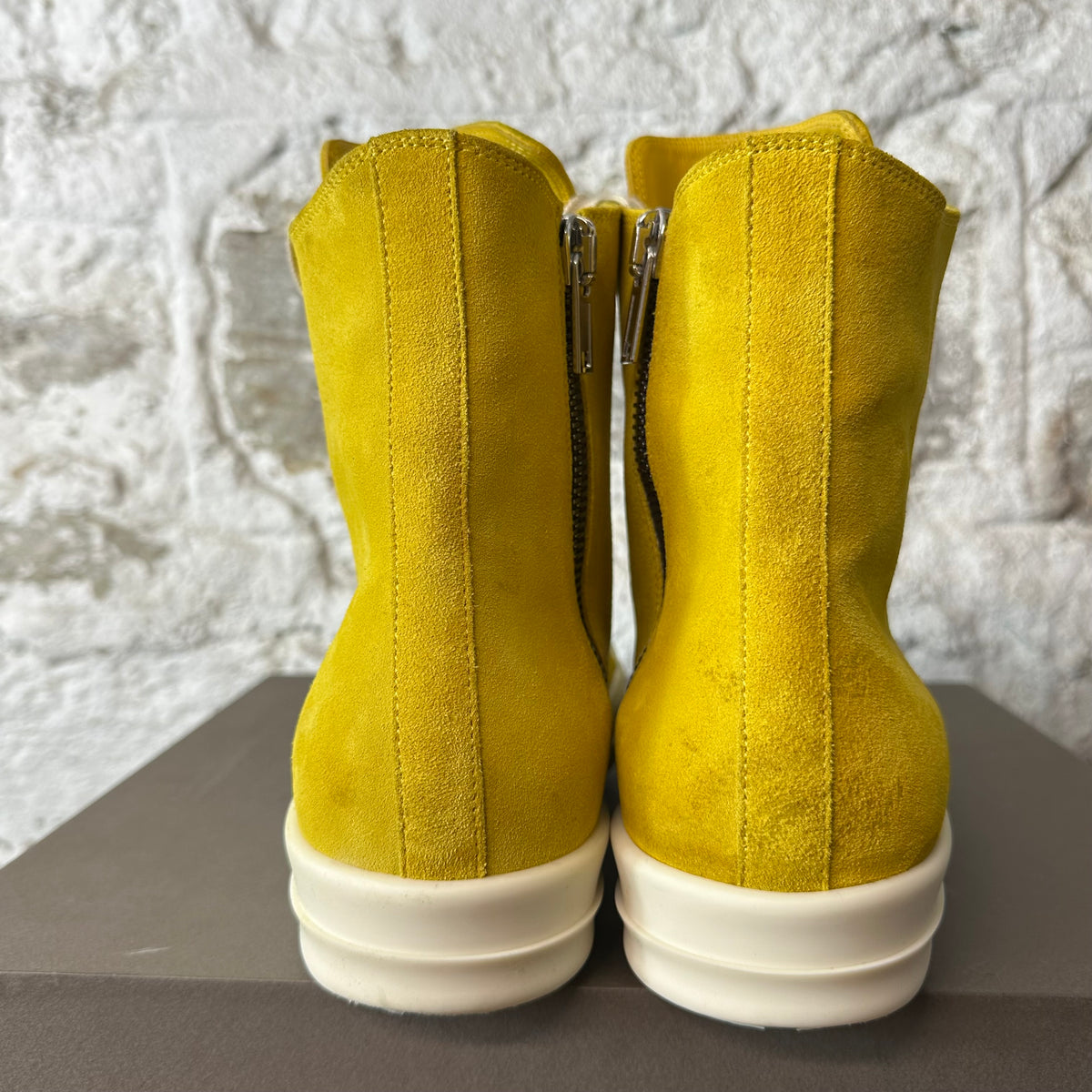 Rick Owens High Lemon Milk Sneaker Sz 9 (42)