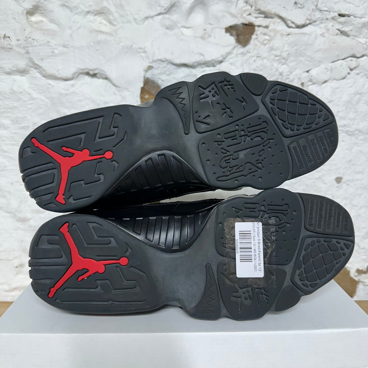 Air Jordan 9 Bred Patent Sz 13