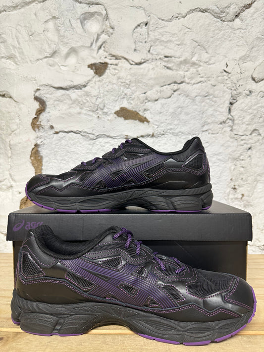 Asics Gel NYC Needles Black Purple Sz 10.5