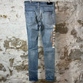 Amiri Orange TGCW Blue Denim Jeans Sz 31