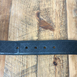 Gucci Small Embossed Monogram Black Belt Sz 90/36