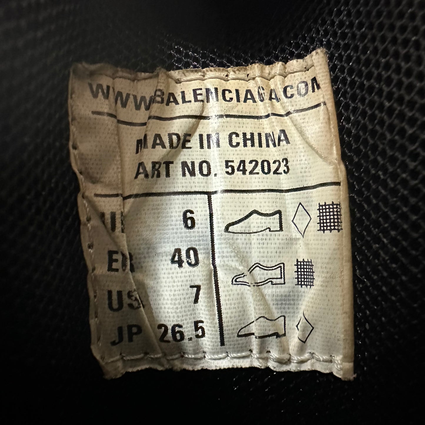 Balenciaga Track Runner Triple Black Sneaker Sz 7 (40)